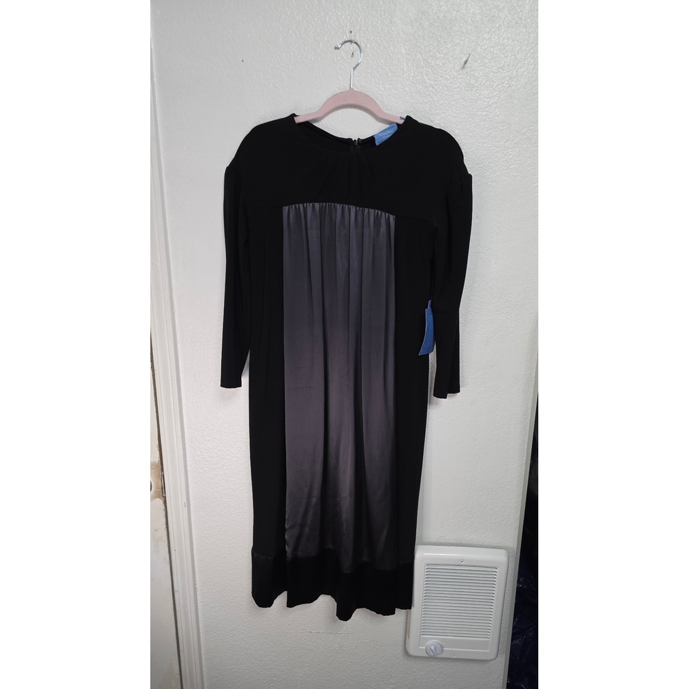 Simply Vera Vera Wang Silk Panel Dress Womens Size S Black New